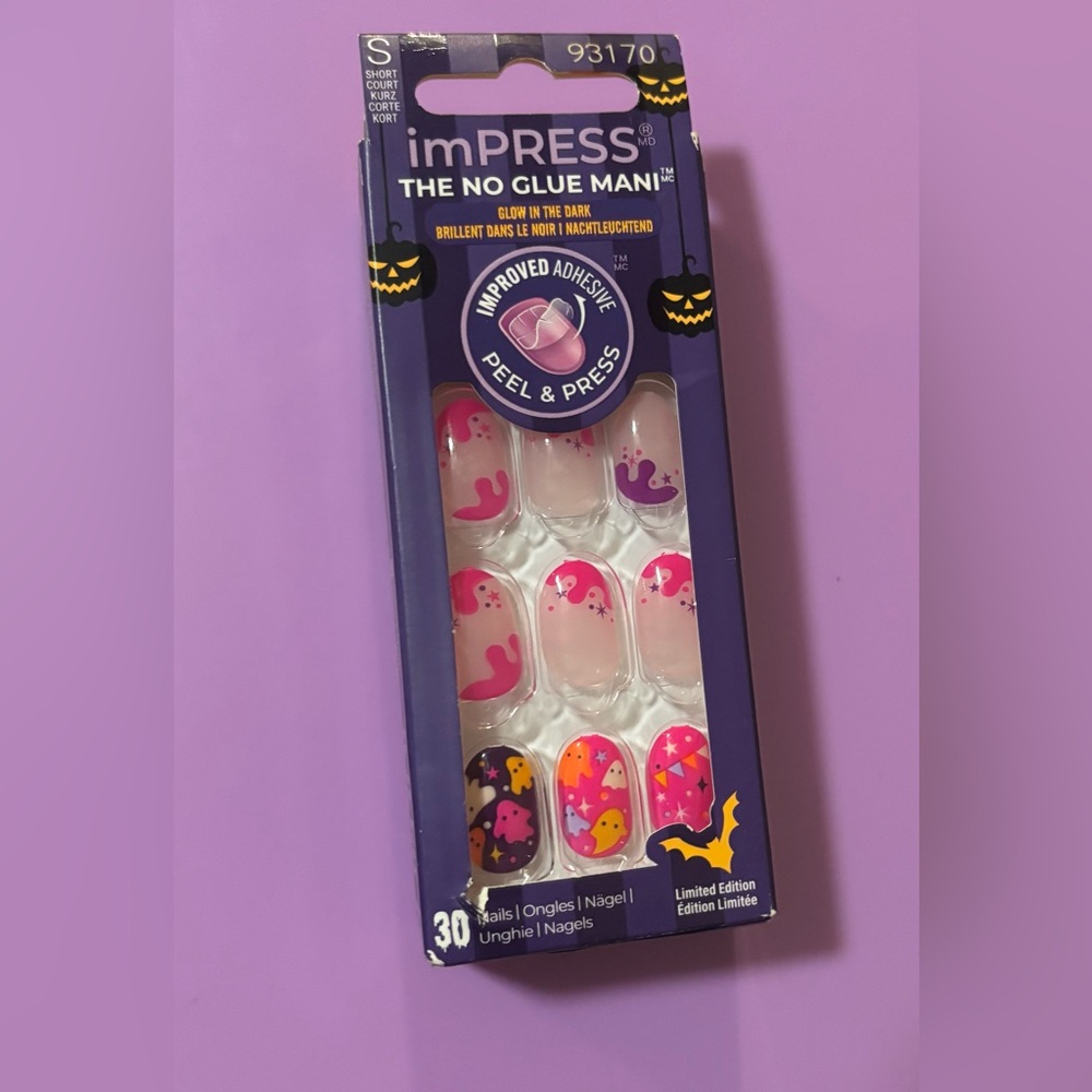Halloween Glow-in-the-Dark Press-On Nails